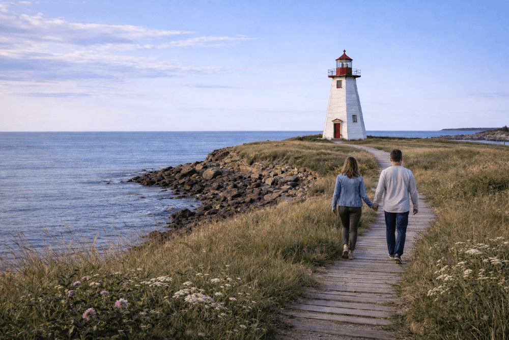 PEI Coastal Wine and Lighthouse Escape